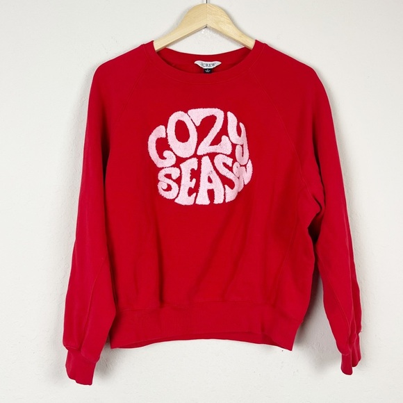 J. Crew Sweaters - J. Crew Cozy Season Red Sweater Size Medium Hoilday